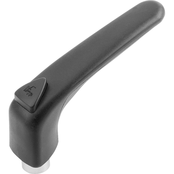 Adjustable Handle Ergonomic Size:3 M10 Plastic, Black Ral9011, Comp:Steel, Comp:Black Ral7021